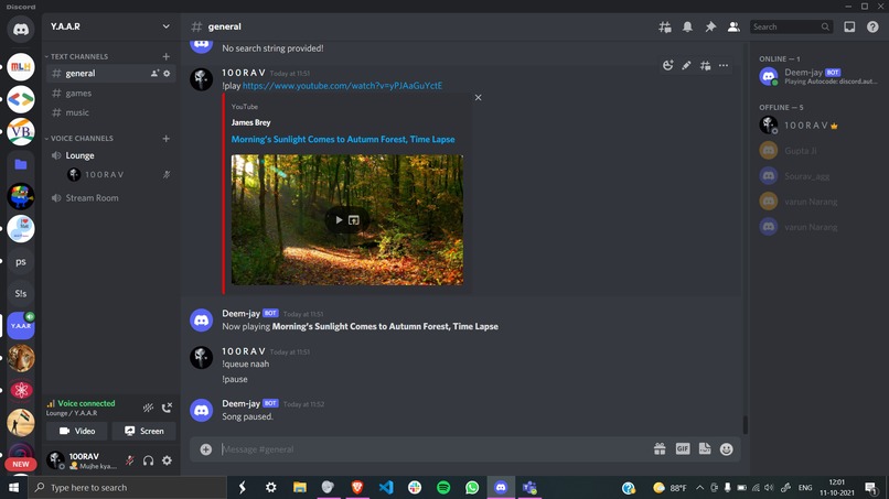 Deem-jay discord bot – screenshot 1
