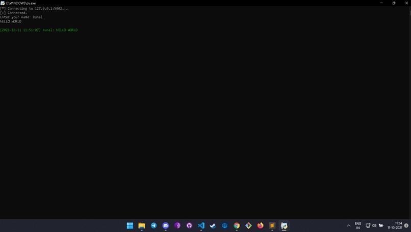 HACKTOBER CHAT APPLICATION – screenshot 1