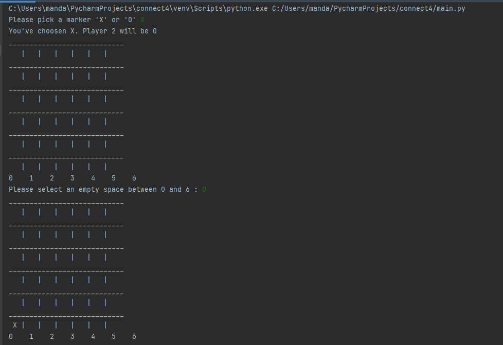 Connect4 terminal game | Devpost
