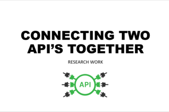 Connecting two Api's  together