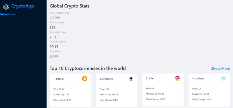 Crypto Exchanges and News – screenshot 1