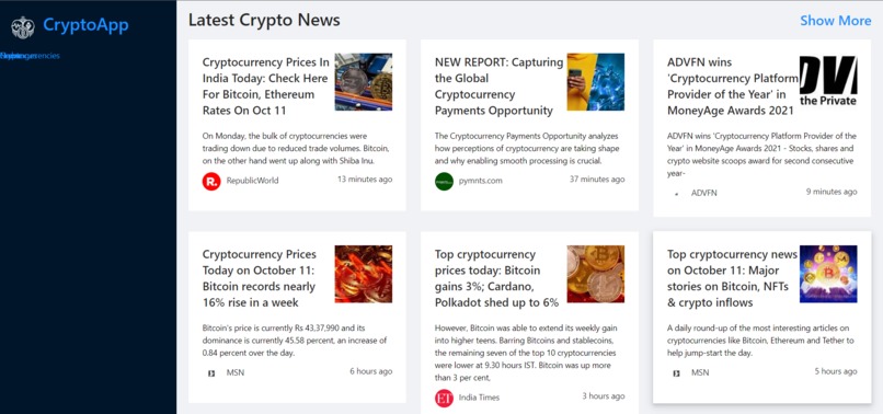 Crypto Exchanges and News – screenshot 2