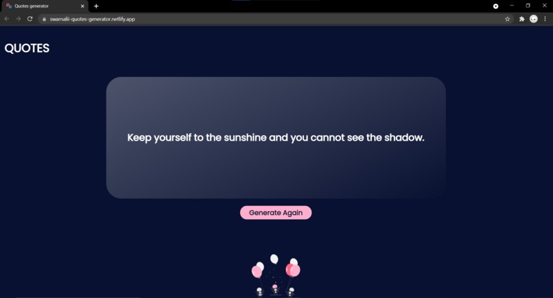 Quotes Generator – screenshot 1