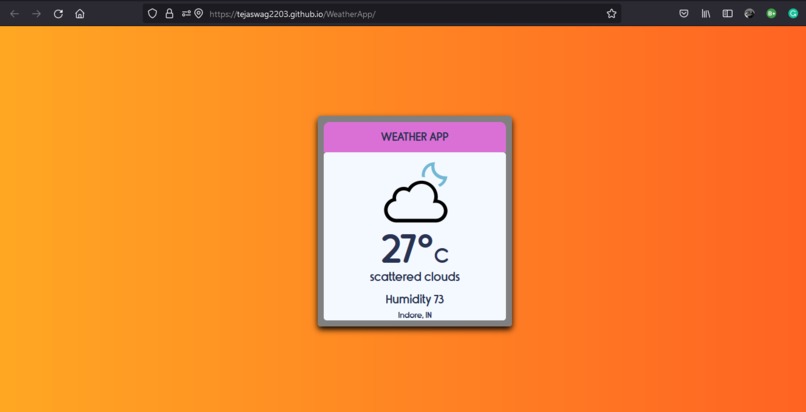 Weather App – screenshot 1