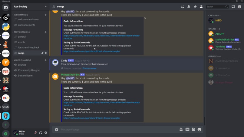 Kong -  A smart discord bot similar to Alexa/google home – screenshot 1