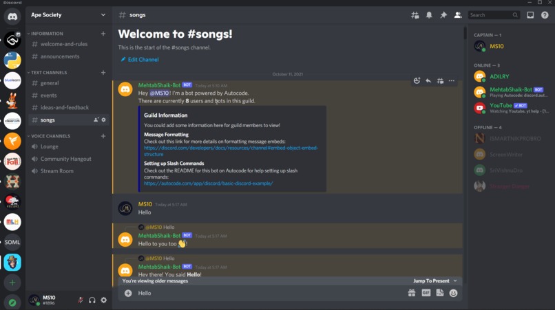 Kong -  A smart discord bot similar to Alexa/google home – screenshot 2
