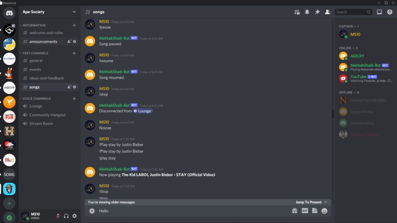 Kong -  A smart discord bot similar to Alexa/google home – screenshot 4