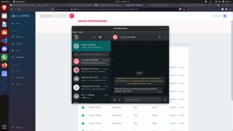 Auto Reminder via WhatsApp – screenshot 4