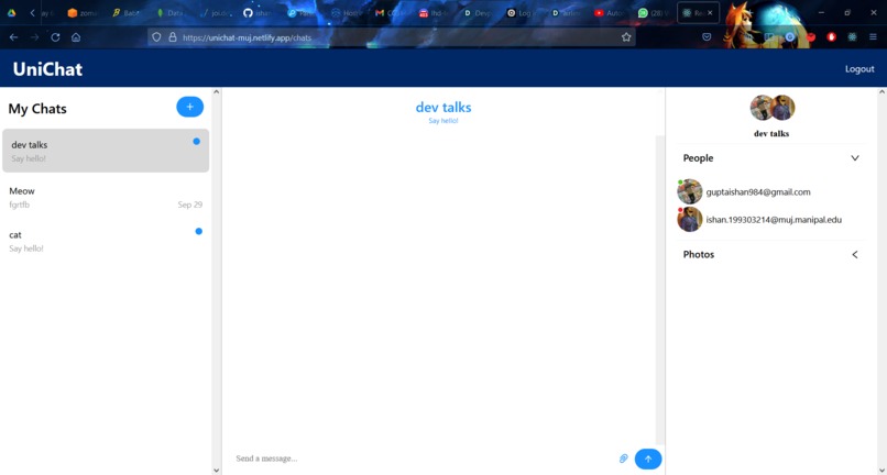 DevChat – screenshot 1