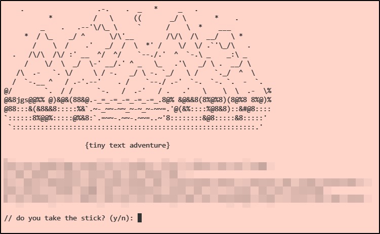 Tiny Text Adventure – screenshot 1