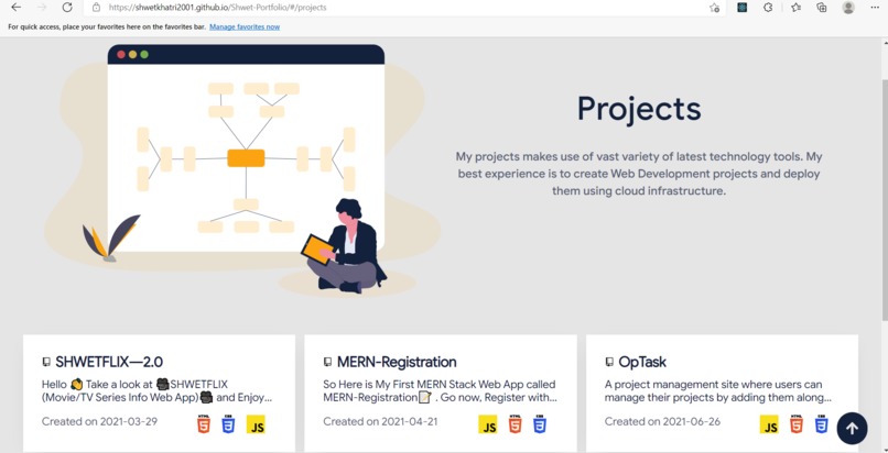 Shwet-Portfolio – screenshot 2