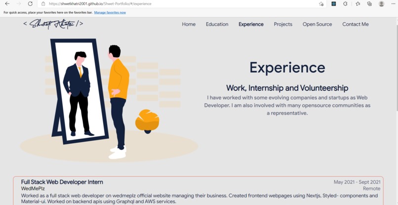 Shwet-Portfolio – screenshot 3