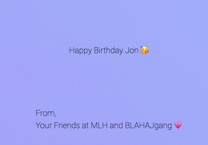 Jon's Birthday Card using GitHub Pages – screenshot 1