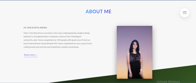 Portfolio – screenshot 2