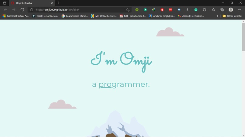 My Portfolio on Github Pages – screenshot 1