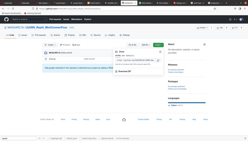 Mini-Replit-ConnectFour – screenshot 1