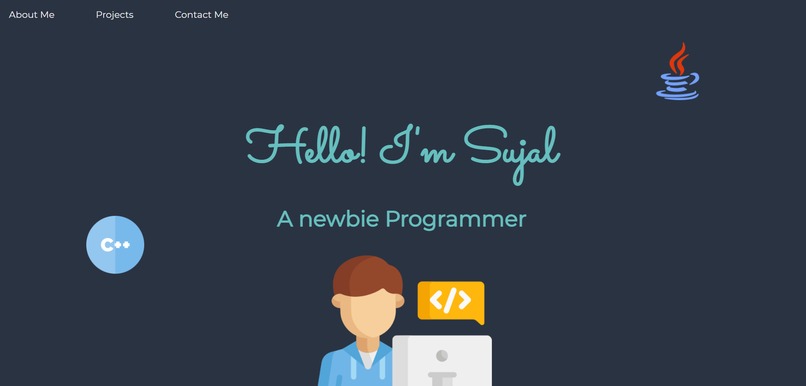 Personal Portfolio – screenshot 1