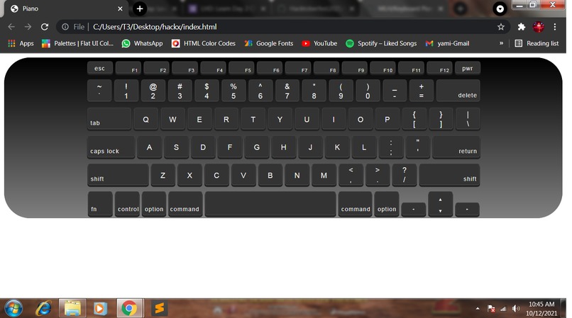 Keyboard Piano Project – screenshot 1