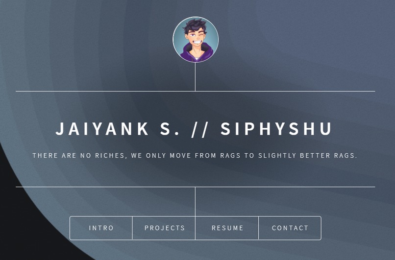 My Personal Website – screenshot 1