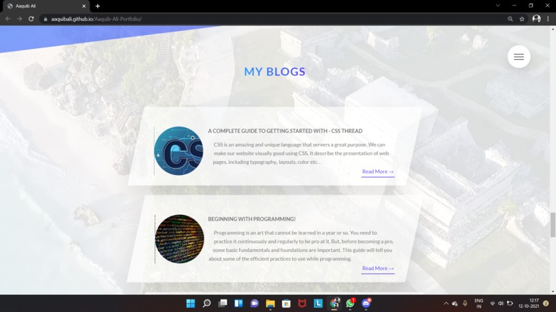 Portfolio – screenshot 7