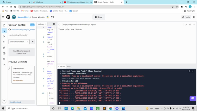 Simple Web Page – screenshot 1