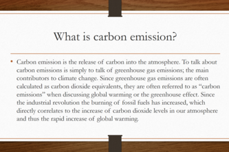 Learn about your carbon emissions