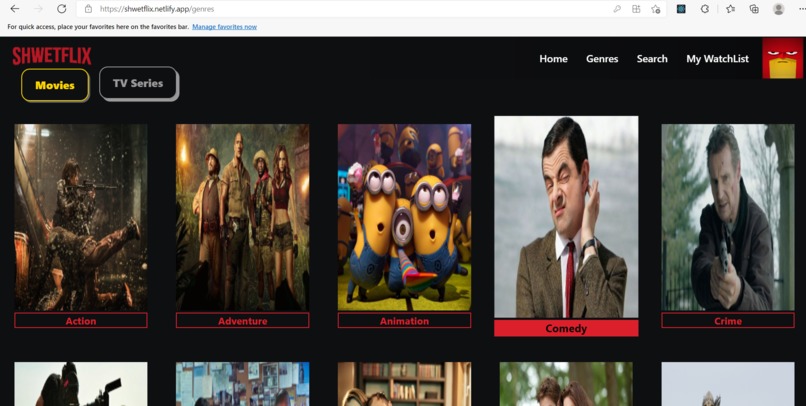Shwetflix – screenshot 2