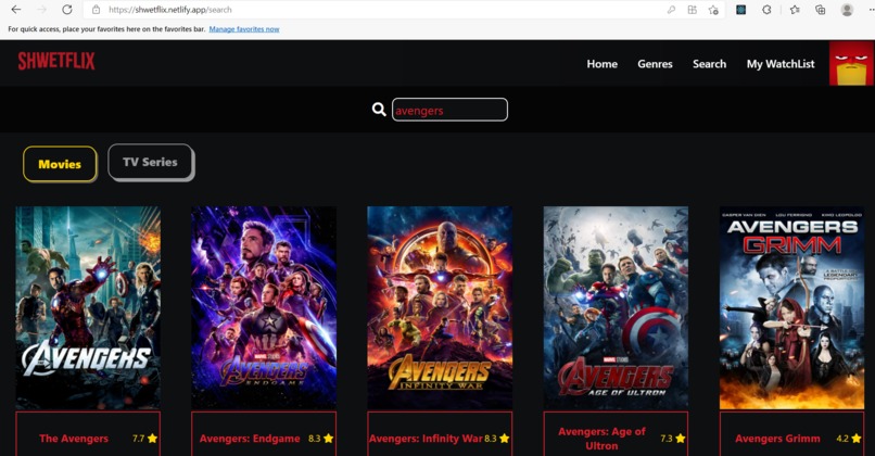 Shwetflix – screenshot 3