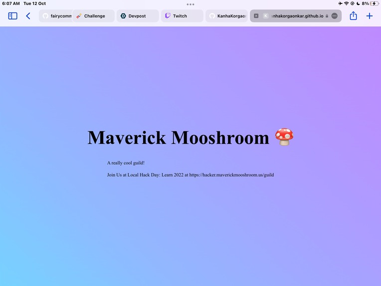 Open Source in my GitHub Page – screenshot 1