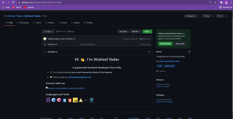 Set up a Personal GitHub Pages – screenshot 1