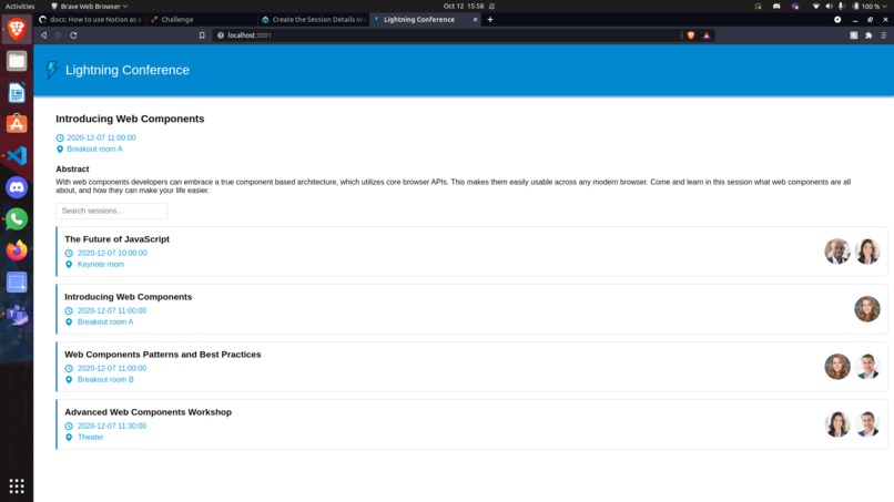 Conference App – screenshot 2