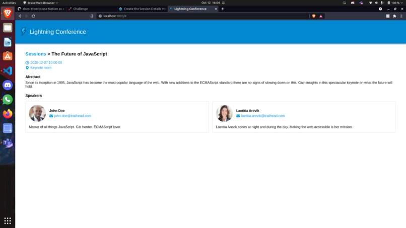 Conference App – screenshot 3