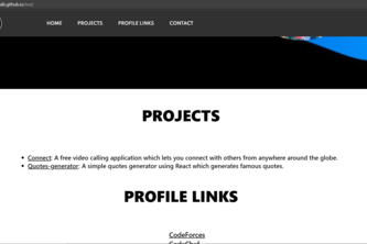 Personal GitHub Page