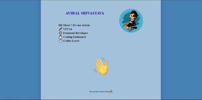 Portfolio Website – screenshot 1