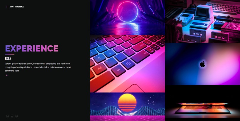 Portfolio Template for </> – screenshot 2