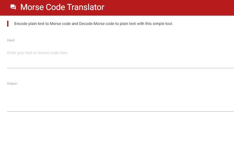 Morse Code Translator – screenshot 1