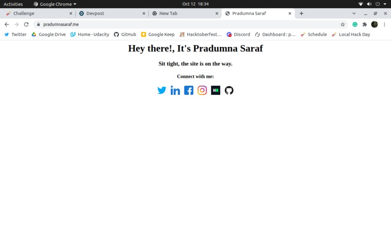 Pradumna saraf Github pages – screenshot 1