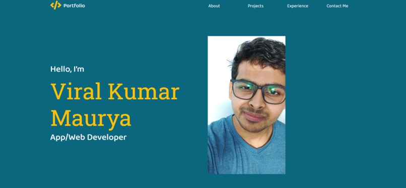 Online Portfolio – screenshot 1