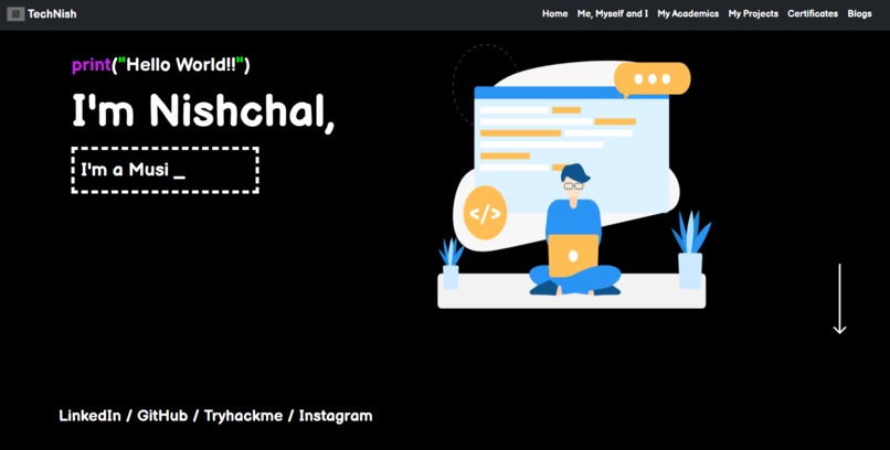 Personal GitHub Page – screenshot 1