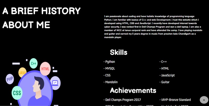 Personal GitHub Page – screenshot 2