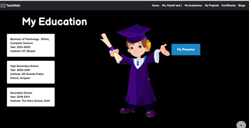 Personal GitHub Page – screenshot 3