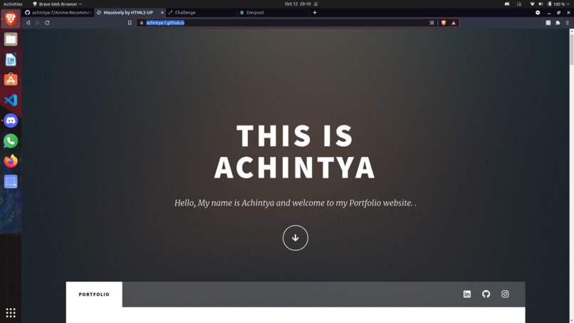 My Portfolio – screenshot 1