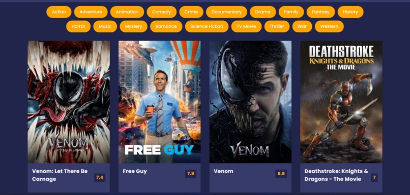 Movie Recommendation App – screenshot 1