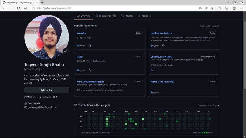 Set up a Personal GitHub Pages – screenshot 1