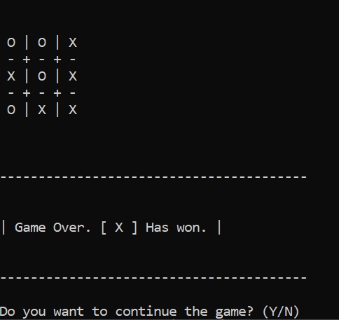 TicTacToe in Python – screenshot 2