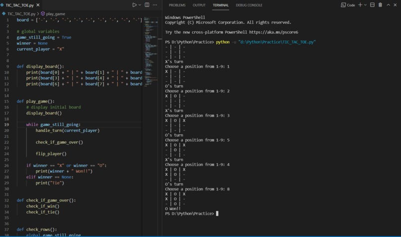 Create a Tic-Tac-Toe game – screenshot 1