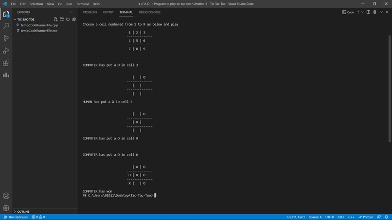 Tic Tac Toe game – screenshot 1