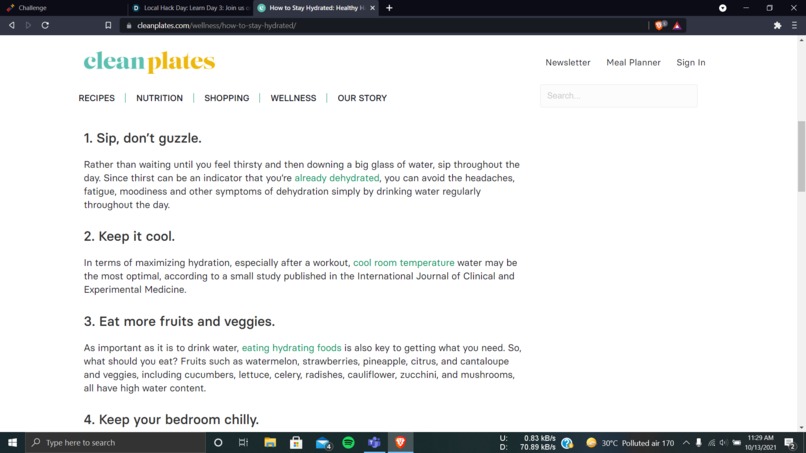 Learn to Stay Hydrated – screenshot 1
