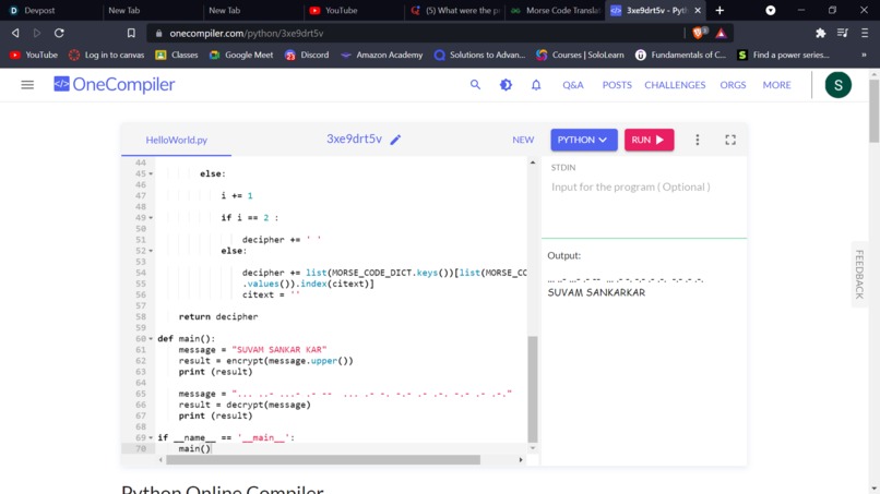 Morse Code Translator – screenshot 1