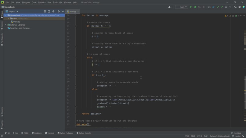 Morse code translator in python | Devpost